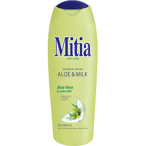 Mitia Soft Care Aloe Vera & Milk Shower Gel, 400 ml