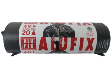 Alufix Trash bags black, 10 µ, 60 liters, 64 x71 cm, 20 pieces