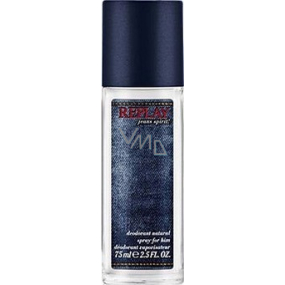 Replay Jeans Spirit! Man perfumed deodorant glass for men 75 ml