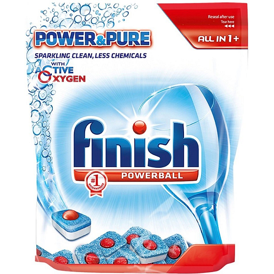 Finish All in 1 Power and Pure dishwasher tablets 48 pieces