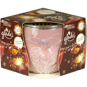 Glade by Brise Chocolate Celebration scented candle in glass, burning time up to 30 hours 120 g