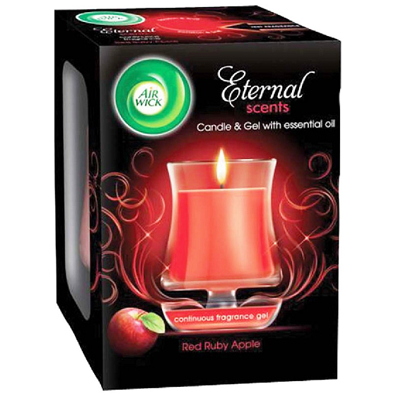 Air Wick Eternal Scents Ruby red apples scented candle in glass 130 g