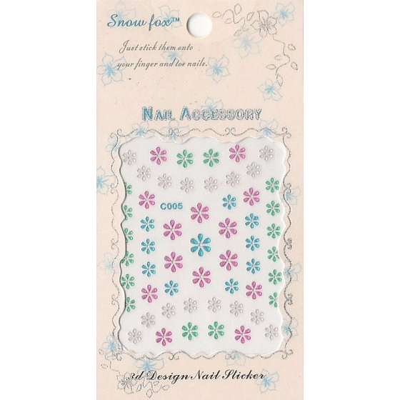 Nail Accessory 3D nail stickers 1 sheet 10100 C005