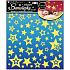 Star wall stickers with glitter glowing in the dark 31 x 29 cm