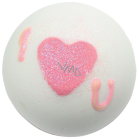 Bomb Cosmetics Glittering Heart - Heart That Glitters Sparkling bath ballist 160 g