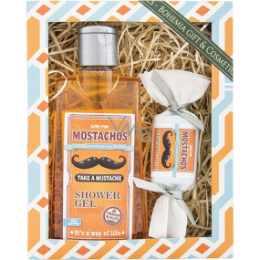 Bohemia Gifts Mostachos shower gel 250 ml + toilet soap 30 g, cosmetic set