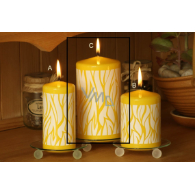 Lima Savana candle yellow cylinder 80 x 150 mm 1 piece