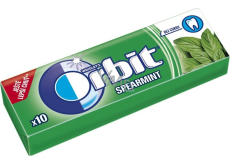 Wrigleys Orbit Spearmint sugar-free gum dragees 10 pieces 14 g