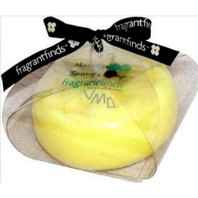 Fragrant Love You Glycerine massage soap with a sponge filled with the scent of Dior J Adore perfume in yellow-beige 200 g