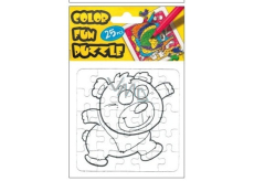 Folding coloring book Bear 25 pieces 18 x 12 cm