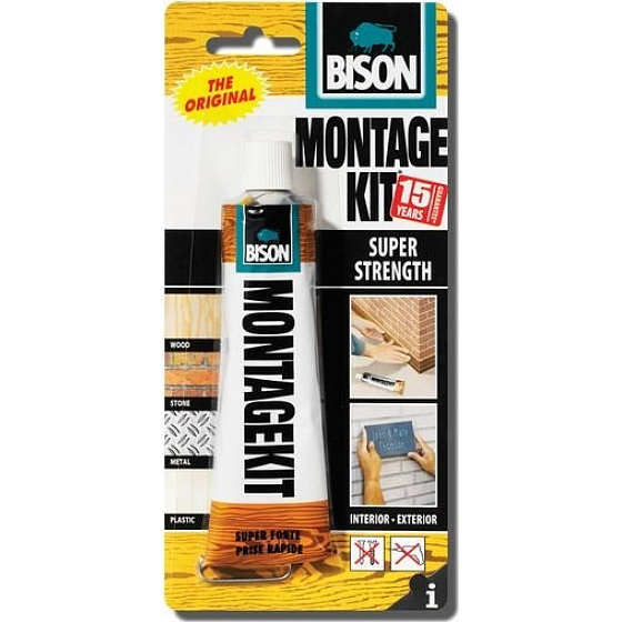 Bison Montagekit universal neoprene mounting adhesive allowing super strong contact bonding 125 g