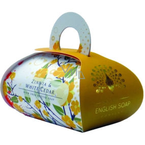 English Soap Zinnia & White cedar natural perfumed soap with shea butter 260 g