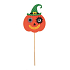 Felt pumpkin recess 9 cm + skewers