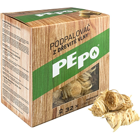 PE-PO Firestarter from Wood Wool 32 Starters