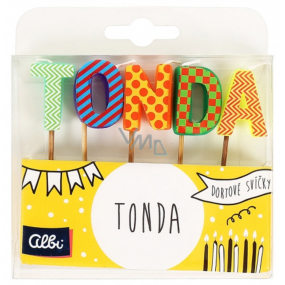 Albi Cake candles name - Tonda, 2.5 cm