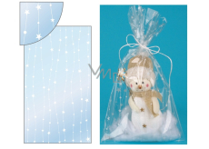 Angel Bag transparent with stars on 20 x 35 cm line