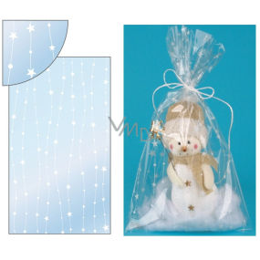 Angel Transparent bag with stars on the line 20 x 35 cm