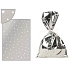 Angel Silver bag with white stars 16 x 25 cm