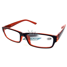 Berkeley Reading glasses +0.50 plastic black-orange 1 piece MC2062
