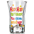 Nekupto Laughter Spring Glass Figurine Gift Easter Shot Glass Hody, hody 40 ml