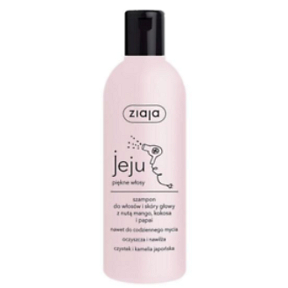Ziaja Jeju cleansing and moisturizing hair shampoo with anti-inflammatory and antibacterial effects 300 ml