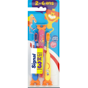 Signal Kids soft toothbrush 2-6 years for children 3 pieces