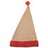 Hessian Santa Hat with Red Trim 47 cm