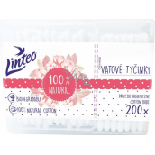 Linteo 100% paper cotton swabs for ears 200 pieces