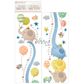 Wall stickers children's meter Elephants, up to 120 cm