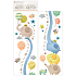 Wall stickers children's height chart Elephants, up to 120 cm