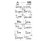 Sheet of Stickers for Spice Jars Lines Oregano 11 x 23.5 cm