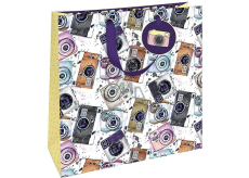 Nekupto Gift Paper Bag Luxury 32.5 x 32.5 x 14 cm Cameras 2035 L - LIL