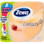 Zewa Deluxe Aqua Tube Cashmere Peach Eau De Parfum Toilet Paper 3 Layers 150 Scraps 4 Pieces, Roll You Can Flush