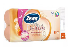 Zewa Deluxe Aqua Tube Cashmere Peach Eau De Parfum Spray 3 Layer 150 Scraps 8 Pieces, Flush Roll