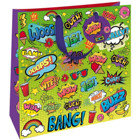 Nekupto Gift paper bag 32,5 x 32,5 x 14 cm Comic