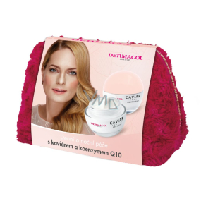 Dermacol Caviar Energy Day Cream firming day cream 50 ml + Night Cream firming night cream 50 ml + cosmetic bag, cosmetic set for women