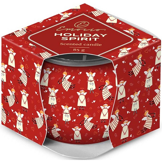 Emocio Dekor Holiday Spirit - Cookie and Cream scented candle glass 70 x 62 mm 85 g