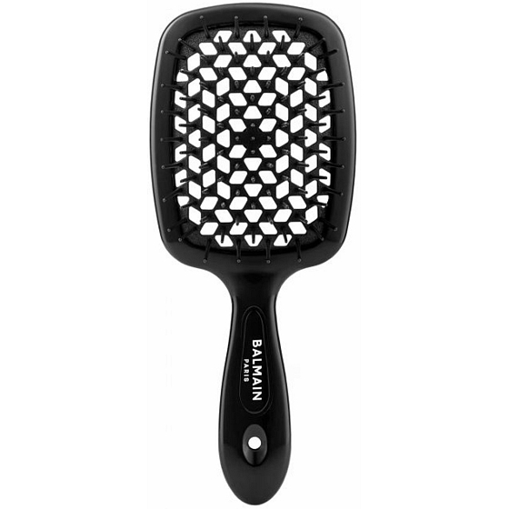 Balmain Black Detangling Brush luxury hair brush with super soft and flexible bristles