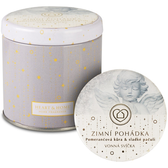 Heart & Home Winter Fairy Tale soy scented candle in a tin burns up to 30 hours 125 g