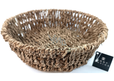 Body Basics Decorative basket round seaweed 20 x 6 cm
