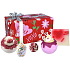 Bomb Cosmetics XOXO bath butter pad 50 g + bath butter ball 30 g + bath butter ball 160 g + bath bubble 160 g + glycerine soap 100 g, cosmetic set