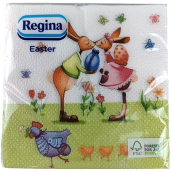 Regina Paper napkins 1 ply 33 x 33 cm 20 pieces Easter kissing bunnies