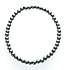 Hematite bracelet elastic natural stone, ball 4 mm / 21 - 22 cm, for men, healthy blood stone