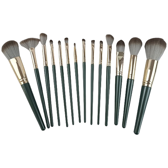 VeMDom LY14 set of cosmetic brushes with synthetic bristles 12 pieces