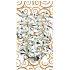 Bow textile silver decoration 5,5 cm 12 pieces