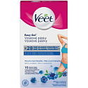 Veet Easy-Gel Wax Strips for Sensitive Skin - Bikini and Underarms 16 pieces + Perfect Finish Wipes for Final Care 3 pieces