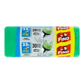 Fino Color Trash bags with handles green 8 µm, 35 liters, 49 x 60 cm, 30 pieces