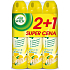Air Wick Lemon and Ginseng 4in1 air freshener spray 3 x 240 ml