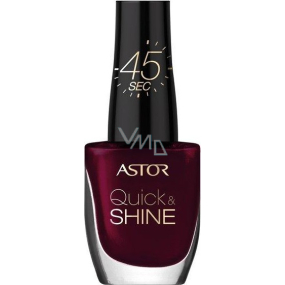 Astor Quick & Shine Nail Polish nail polish 302 Glass Of Wine 8 ml