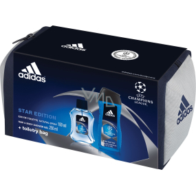 Adidas Champions League Star Edition eau de toilette 100 ml + shower gel 250 ml + case, gift set for men